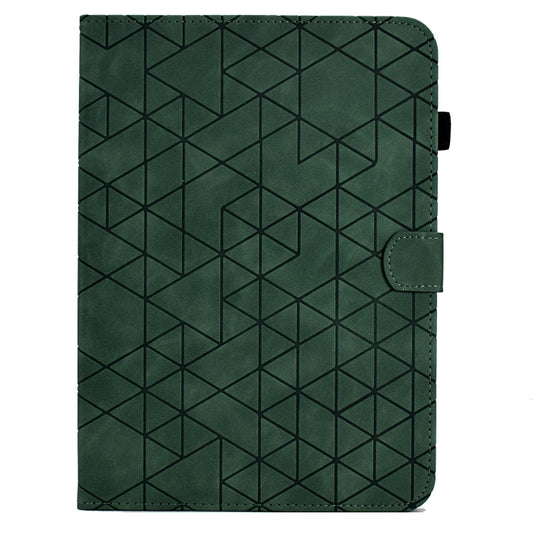 For Amazon Kindle Paperwhite 12th Gen 2024 Rhombus TPU Smart Leather Tablet Case(Green) by bashfashion