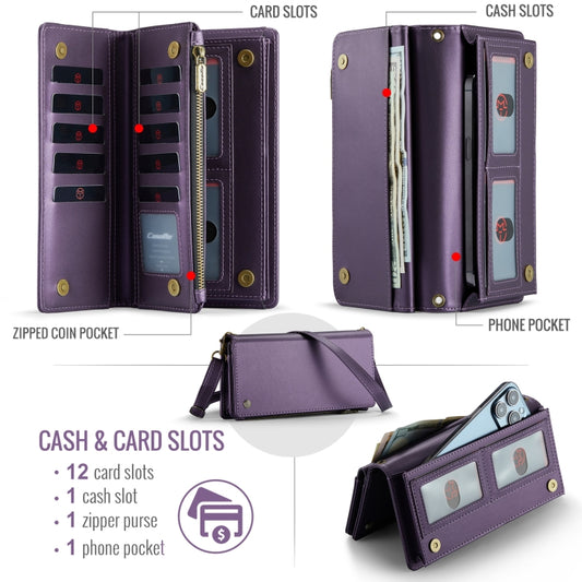 CaseMe ME10 Universal Wallet Phone Case with Lanyard(Purple) by CaseMe