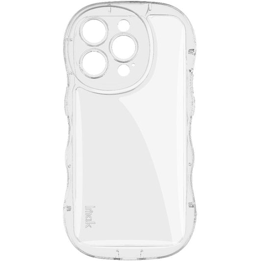 For iPhone 14 Pro IMAK Wave Bubble Soft Shockproof Phone Case(Transparent) by imak