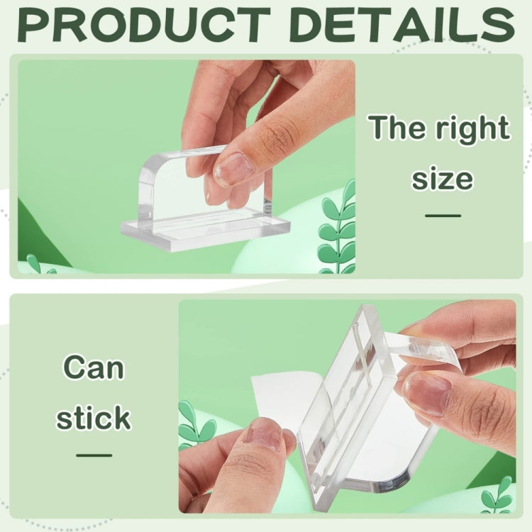 YX070 6pcs/Pack Acrylic Replaceable Fish Tank Cover Handle by bashfashion