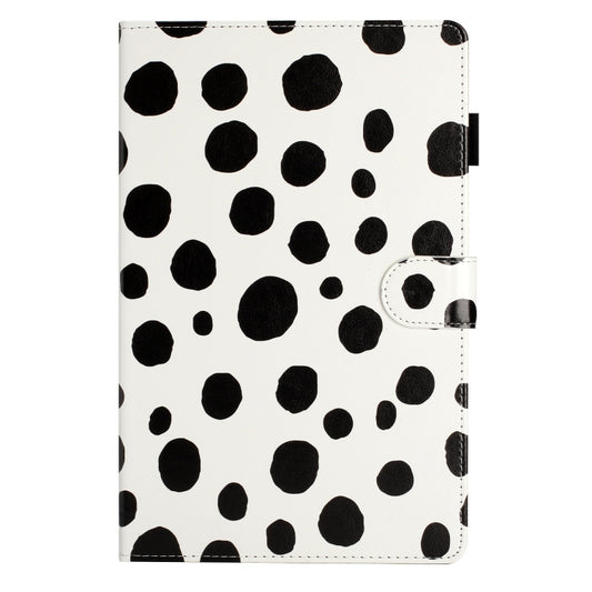 For Samsung Galaxy Tab A7 Lite T220 Dot Pattern Leather Tablet Case(White Black) by bashfashion