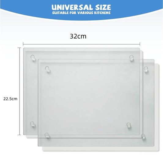 YX078 2pcs / Set Transparent Acrylic Non Slip Cutting Board by bashfashion