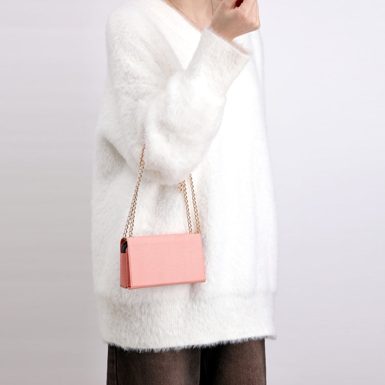 ViLi GHC Series Crossbody Bag RFID Leather Phone Case, 20 x 10 x 3.5cm(Pink) by ViLi