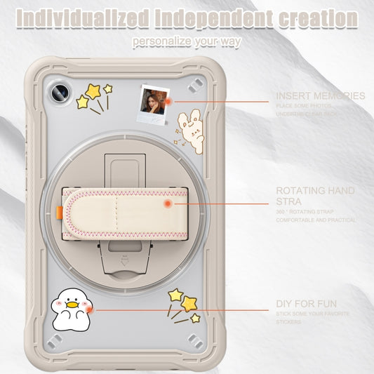 For Samsung Galaxy Tab A9 X110/X115 Powerful Sailor Hand Grip Heavy Duty Hybrid Tablet Case with Strap(Khaki) by bashfashion