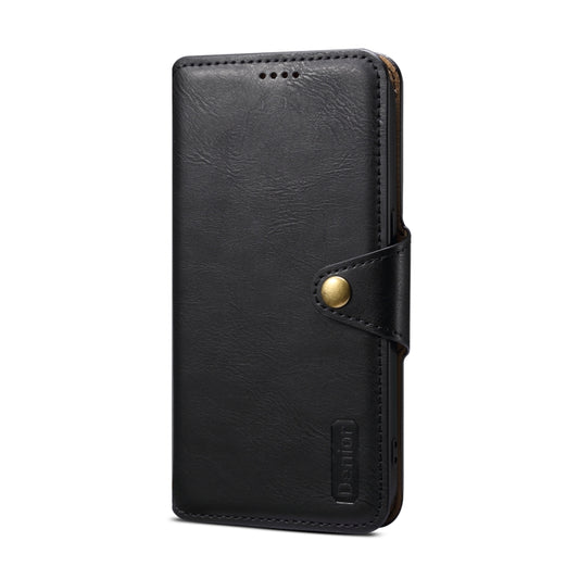 For iPhone 13 Pro Denior Cowhide Texture Wallet Style Leather Phone Case(Black) by Denior