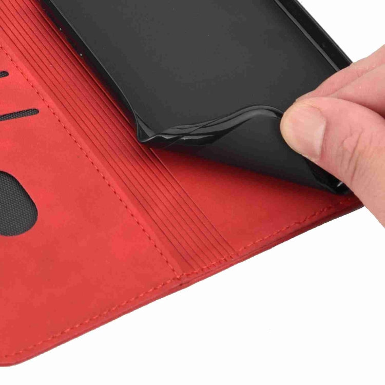 For Samsung Galaxy S24 5G Skin Feel Splicing Leather Phone Case(Red) by bashfashion