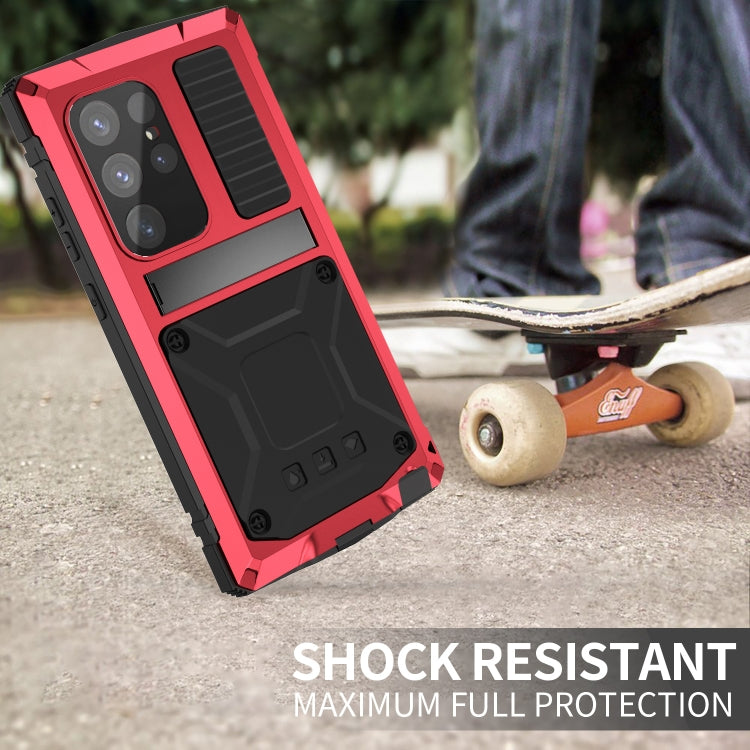 For Samsung Galaxy S24 Ultra 5G R-JUST Life Waterproof Dustproof Shockproof Phone Case(Red) by R-JUST