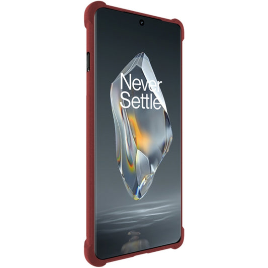 For OnePlus Ace 3 5G imak Shockproof Airbag TPU Phone Case(Matte Red) by imak