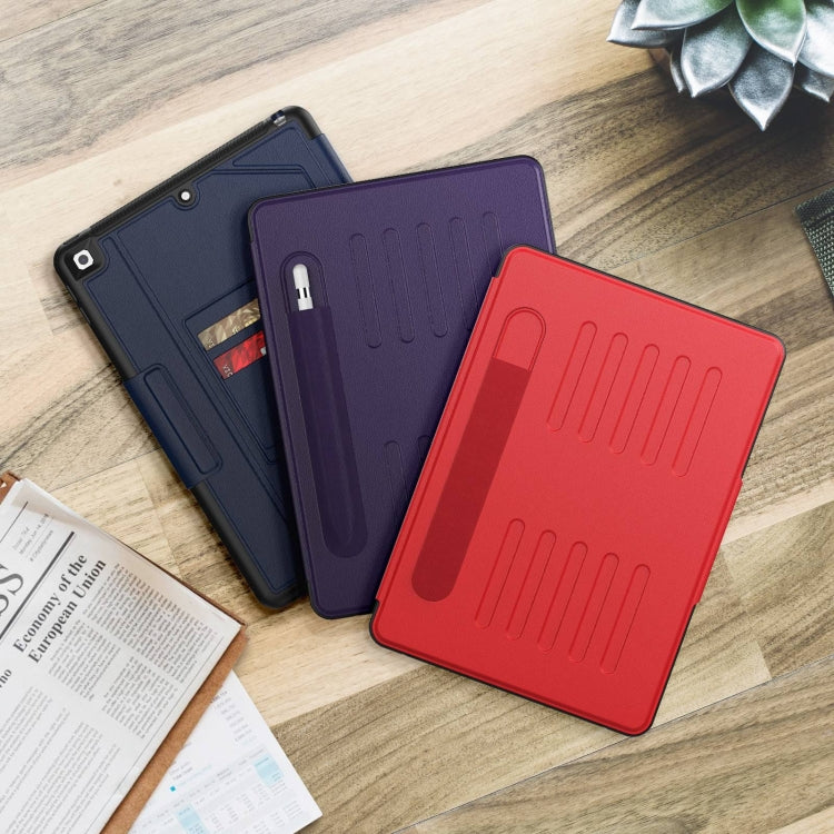For iPad 10.2 2021 / 2020 / 10.5 Notebook Magnetic Leather Tablet Case(Red) by bashfashion