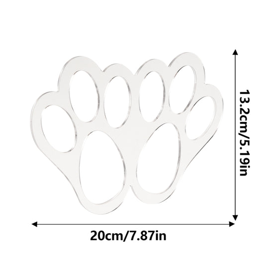 Acrylic Easter Bunny Footprint Template, Style:Dual Footprint by bashfashion