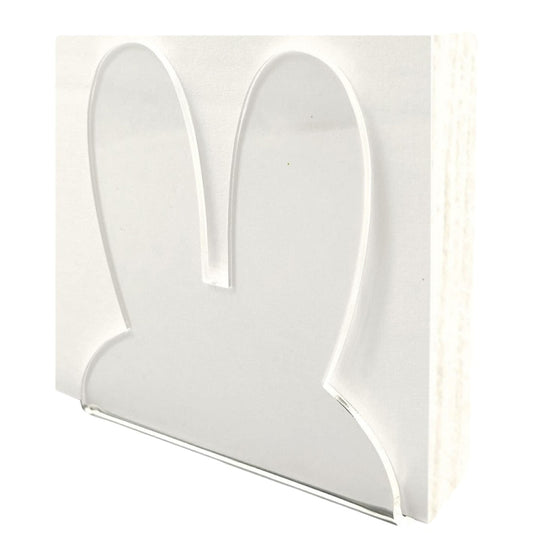 Acrylic Easter Bunny Ears Shape Napkin Storage Rack by bashfashion