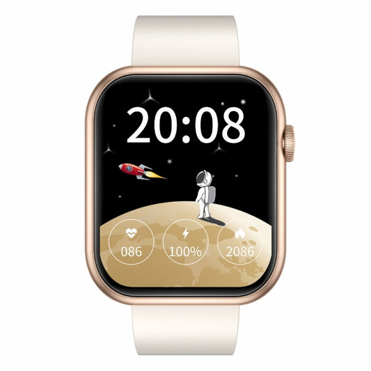 QX7 Pro 2.0 inch BT5.2 Smart Sport Watch, Support Bluetooth Call / Sleep / Blood Sugar / Blood Oxygen / Temperature / Heart Rate / Blood Pressure Health Monitor(Beige) by bashfashion