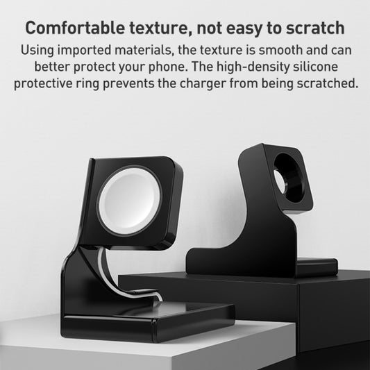 For Apple Watch Series Smart Watch Charging Stand PC Base(Red) by bashfashion