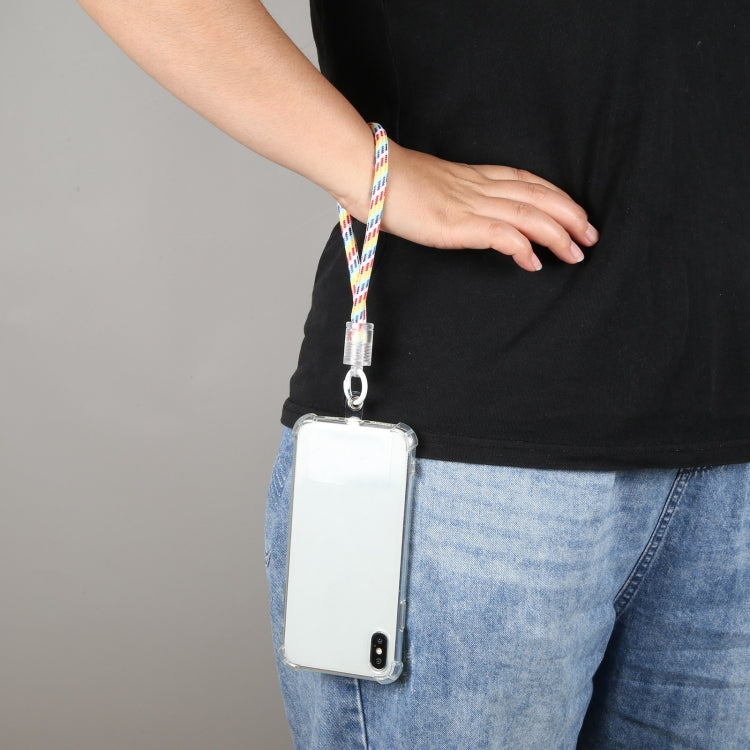 Plastic Buckle Round Twist Rope Short Lanyard(Mint Green) by bashfashion
