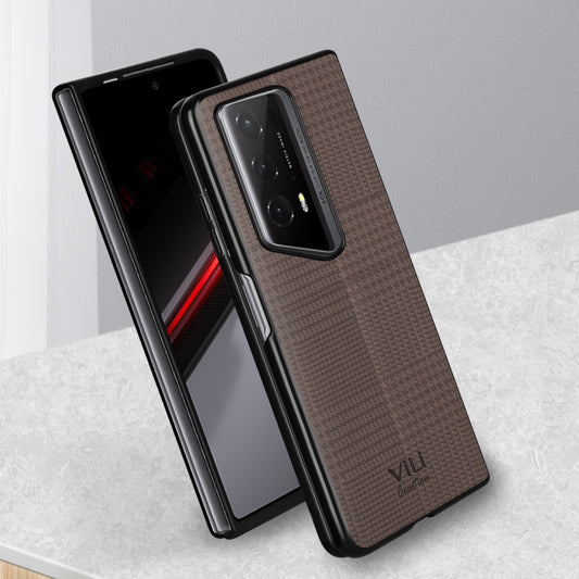 For Honor Magic V2 RSR Porsche Design ViLi TH Series Shockproof Phone Case(Brown) by ViLi