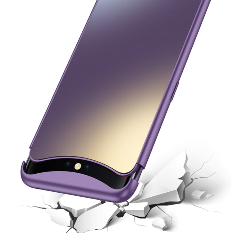 For OPPO Find X GKK AG Craft Skin Feel Magnetic Combination Full Coverage Phone Case(Purple) by GKK