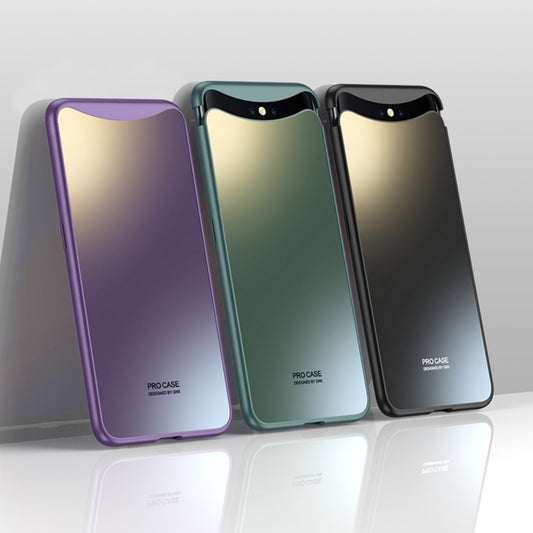 For OPPO Find X GKK AG Craft Skin Feel Magnetic Combination Full Coverage Phone Case(Black) by GKK