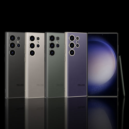 For Samsung Galaxy S23 Ultra 5G GKK AG Craft Skin Feel Full Coverage Phone Case(Black) by GKK