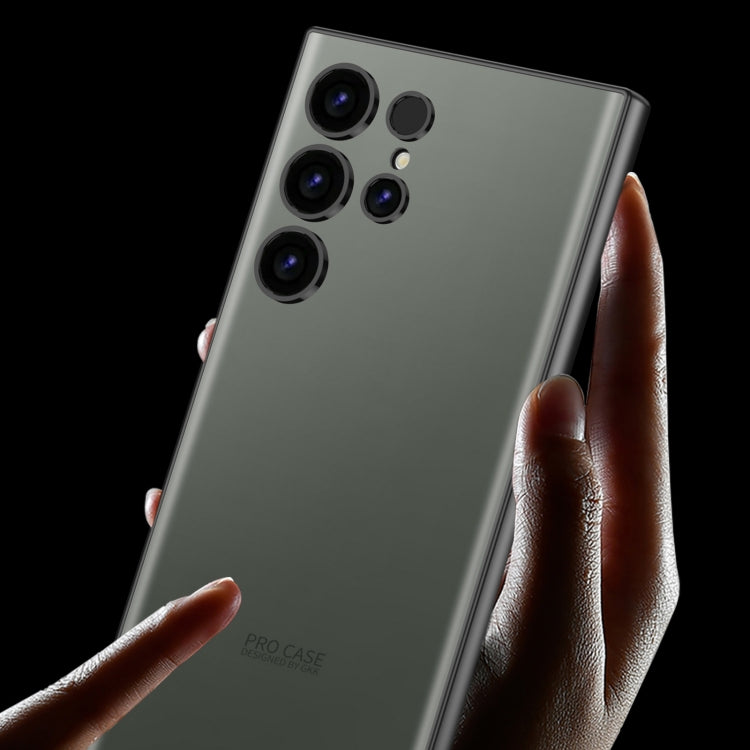 For Samsung Galaxy S23 Ultra 5G GKK AG Craft Skin Feel Full Coverage Phone Case(Black) by GKK