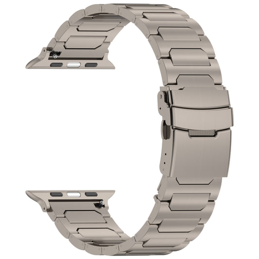 For Apple Watch Ultra 2 49mm I-Shaped Titanium Metal Watch Band(Titanium) by bashfashion