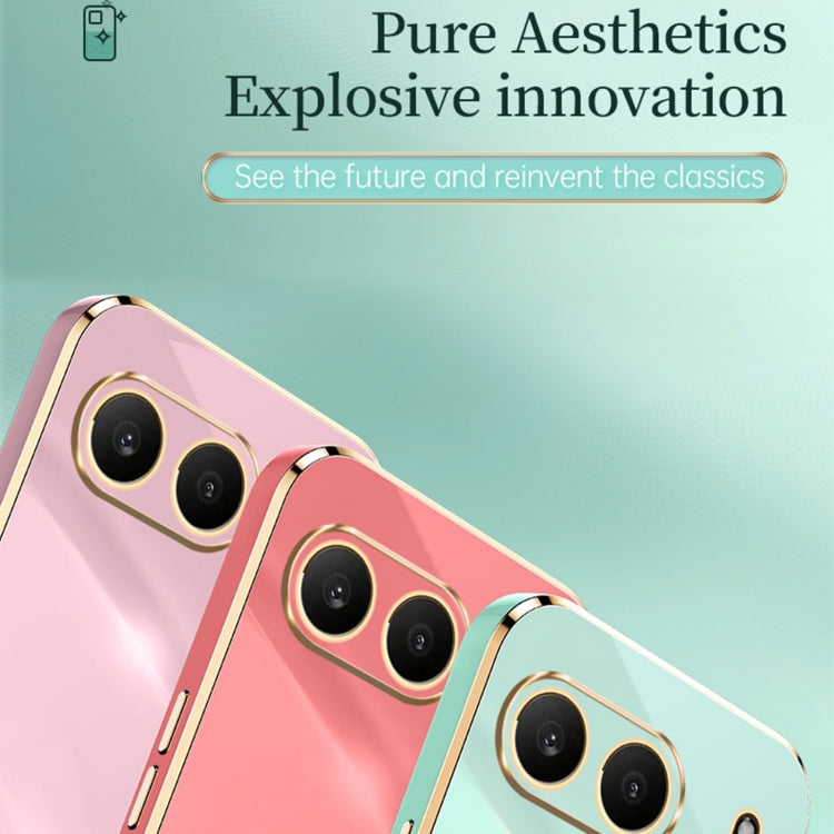 For OnePlus Nord 4 XINLI Straight 6D Plating Gold Edge TPU Phone Case(Black) by XINLI