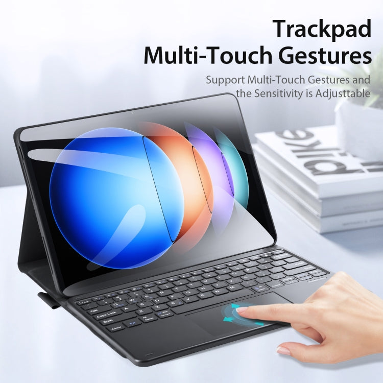 For Xiaomi Pad 6S Pro DUX DUCIS TK Series Bluetooth Keyboard Leather Case with Touchpad(Black) by DUX DUCIS