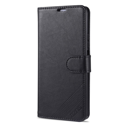 For Huawei Honor X10 5G AZNS Sheepskin Texture Horizontal Flip Leather Case with Holder & Card Slots & Wallet(Black) by AZNS
