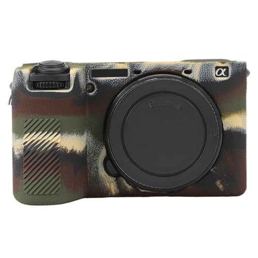 For Sony ILCE-6700 / A6700 Litchi Texture Soft Silicone Protective Case(Camouflage) by bashfashion