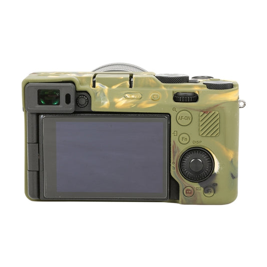 For Sony ILCE-7CM2 / A7C II / A7CR Glossy Soft Silicone Protective Case(Camouflage) by bashfashion