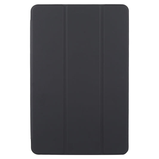 For Huawei Matepad Air 12 Tri-fold Silicone Leather Tablet Case(Black) by bashfashion