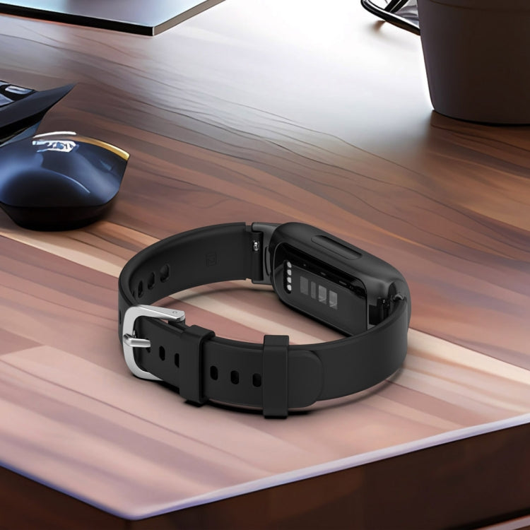 12mm Universal Solid Color Silver Buckle Silicone Watch Band(White) by bashfashion