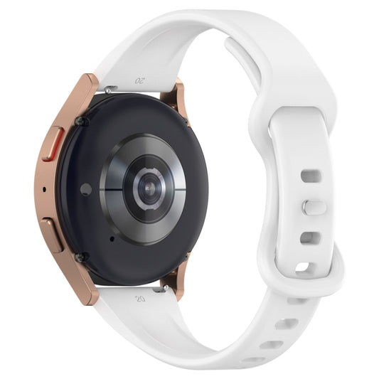 20mm Slim Reverse Buckle Silicone Watch Band(White) by bashfashion