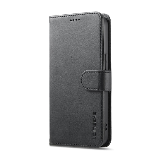 LC.IMEEKE Calf Texture Horizontal Flip Leather Case For iPhone 16e(Black) by LC.IMEEKE