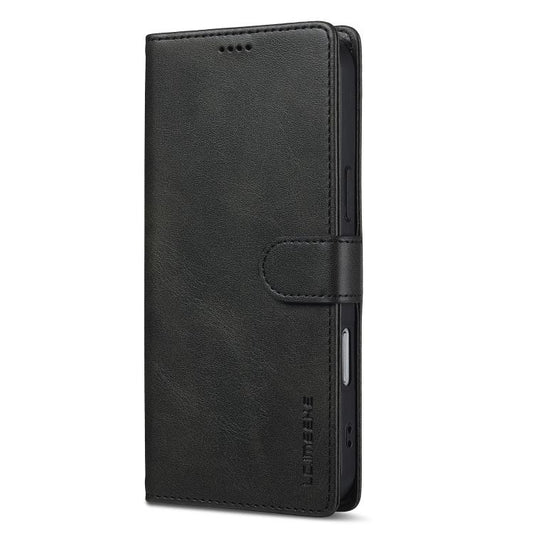 LC.IMEEKE Calf Texture Horizontal Flip Leather Case For iPhone 17 Pro Max(Black) by LC.IMEEKE