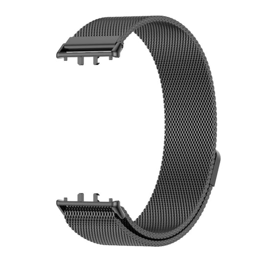 For Samsung Galaxy Fit 3 Mijobs Milan Magnetic Metal Watch Band(Black) by MIJOBS