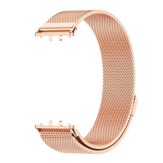 For Samsung Galaxy Fit 3 Mijobs Milan Magnetic Metal Watch Band(Rose Gold) by MIJOBS