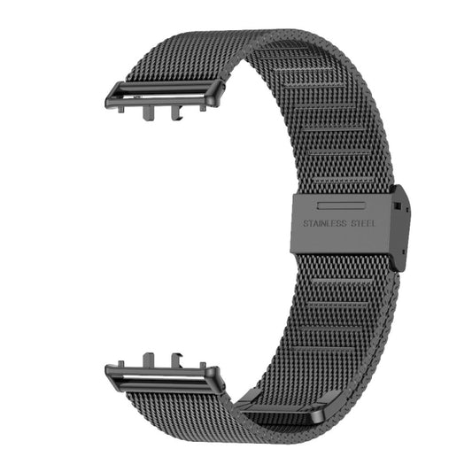 For Samsung Galaxy Fit 3 Mijobs Milan Buckle Metal Watch Band(Black) by MIJOBS