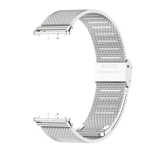 For Samsung Galaxy Fit 3 Mijobs Milan Buckle Metal Watch Band(Silver) by MIJOBS