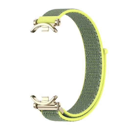 For Xiaomi Smart Band 10 / 9 / 8 Mijobs GT4 Breathable Nylon Loop Watch Band(Bright Yellow Light Gold) by MIJOBS