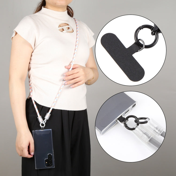 Transparent Buckle Anti-lost Strap Phone Crossbody Long Lanyard(Rose Red) by bashfashion