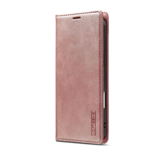 For iPhone Air LC.IMEEKE Strong Magnetism Microfiber Leather Phone Case(Rose Gold) by LC.IMEEKE