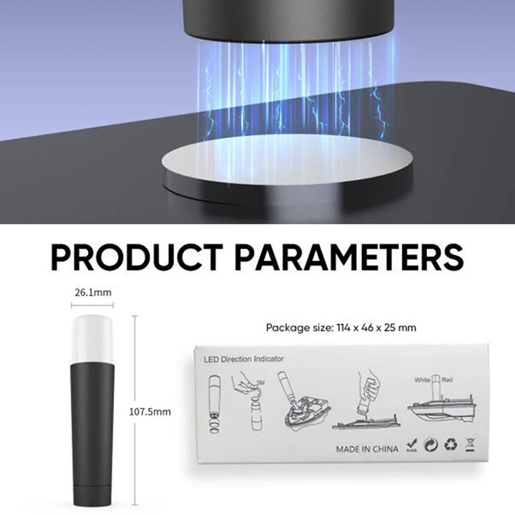 T1 Fishing Bait Boat Navigation Light IP67 Waterproof(Black) by bashfashion