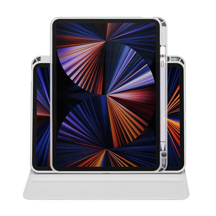 For iPad Pro 13 2025 / 2024 Acrylic 360 Degree Rotation Holder Leather Tablet Case(Fog Grey) by bashfashion
