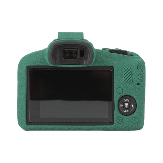 For Canon EOS R100 Litchi Texture Soft Silicone Protective Case(Green) by bashfashion