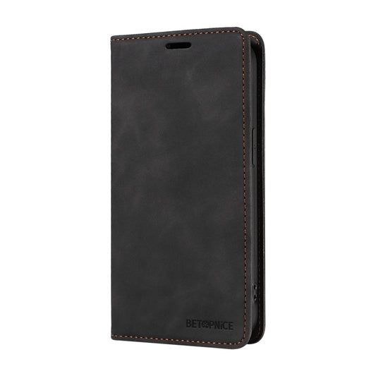 For Honor 200 Lite Global BETOPNICE Suction RFID Anti-theft Leather Phone Case(Black) by BETOPNICE