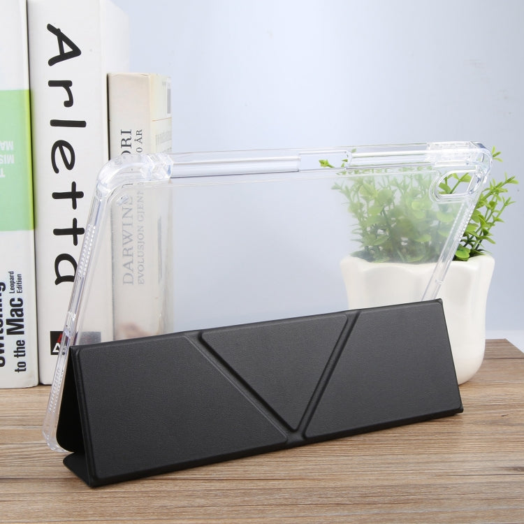 For iPad Air 13 2025 / 2024 / Pro 12.9 GEBEI Deformation Leather Tablet Case(Black) by GEBEI