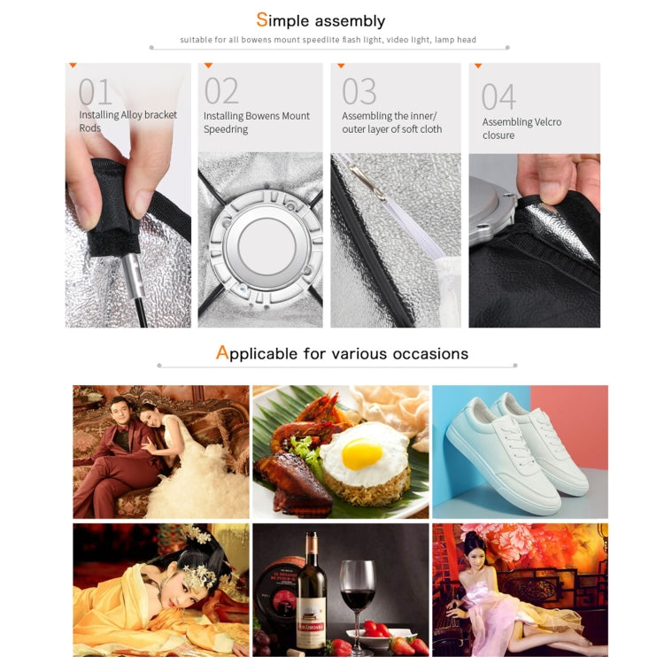 Godox SB-FW Series Bowens Mount Softbox Honeycomb Grid, Size:30 x 120cm by Godox