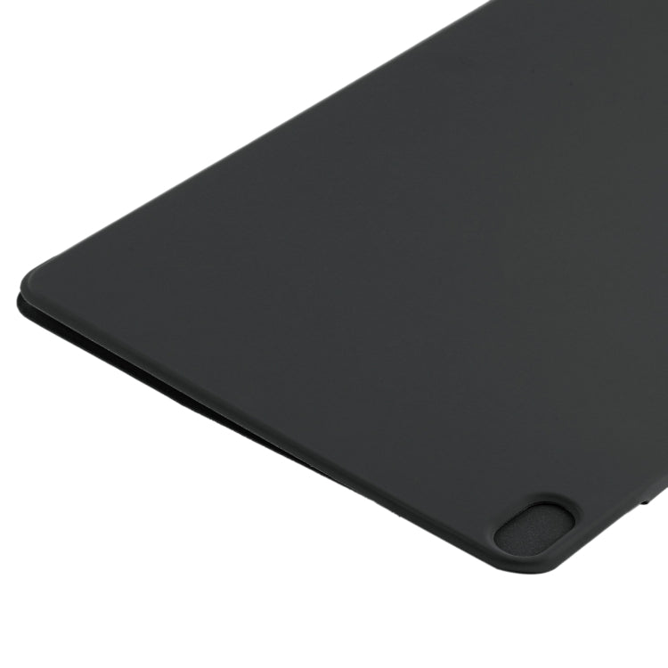 For iPad Air 11 2025 / 2024 Double-sided Clip Fixed Buckle Magnetic PU Leather Smart Tablet Case(Black) by bashfashion