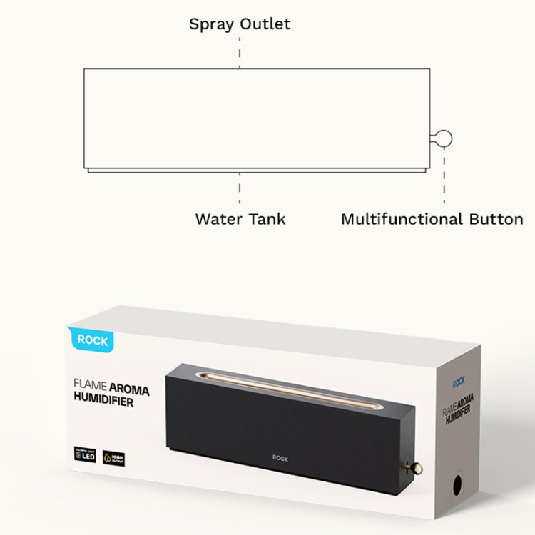 ROCK RAM0036 Large Mist Volume Flame Aromatherapy Humidifier by ROCK