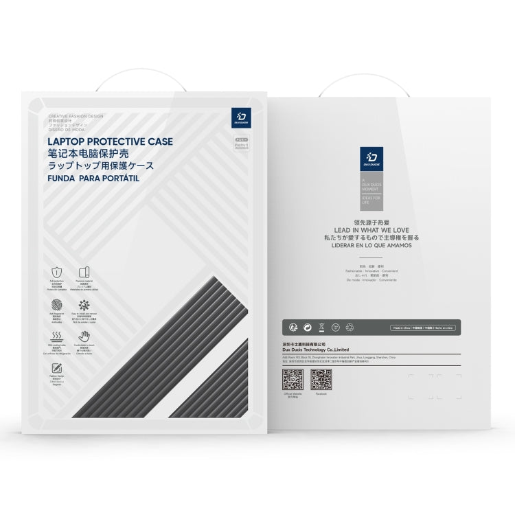 For MacBook Pro 13.3 2016-2021 DUX DUCIS LCGH Laptop Frosted Protective Case(Black) by DUX DUCIS